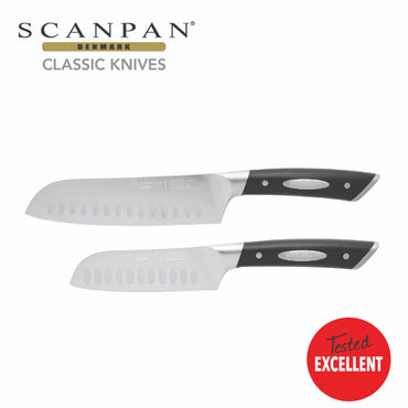 Scanpan Classic Santoku Knife Set - 2pcs