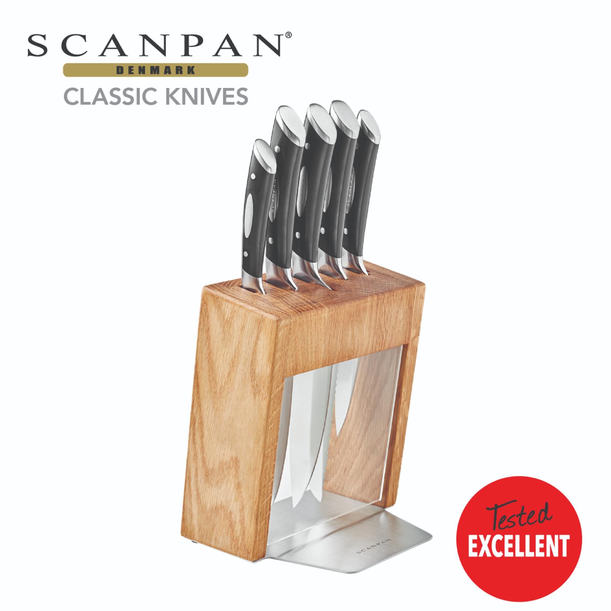 Scanpan Classic Kalo Oak Wood Block Set - 6pcs