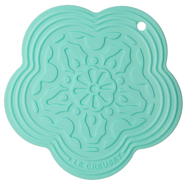 Silicone Flower Trivet - Cool Mint