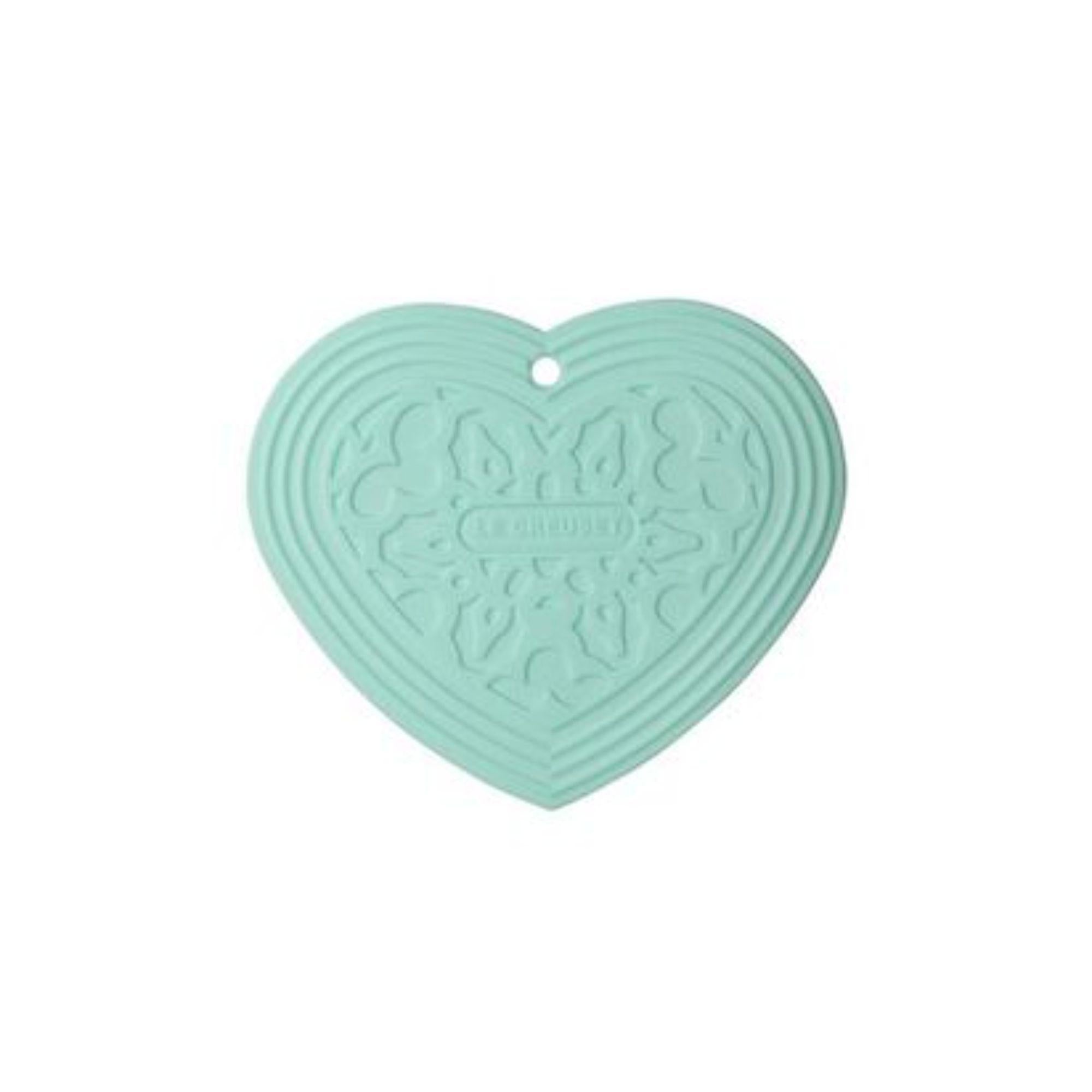 Silicone Heart Trivet - Cool Mint