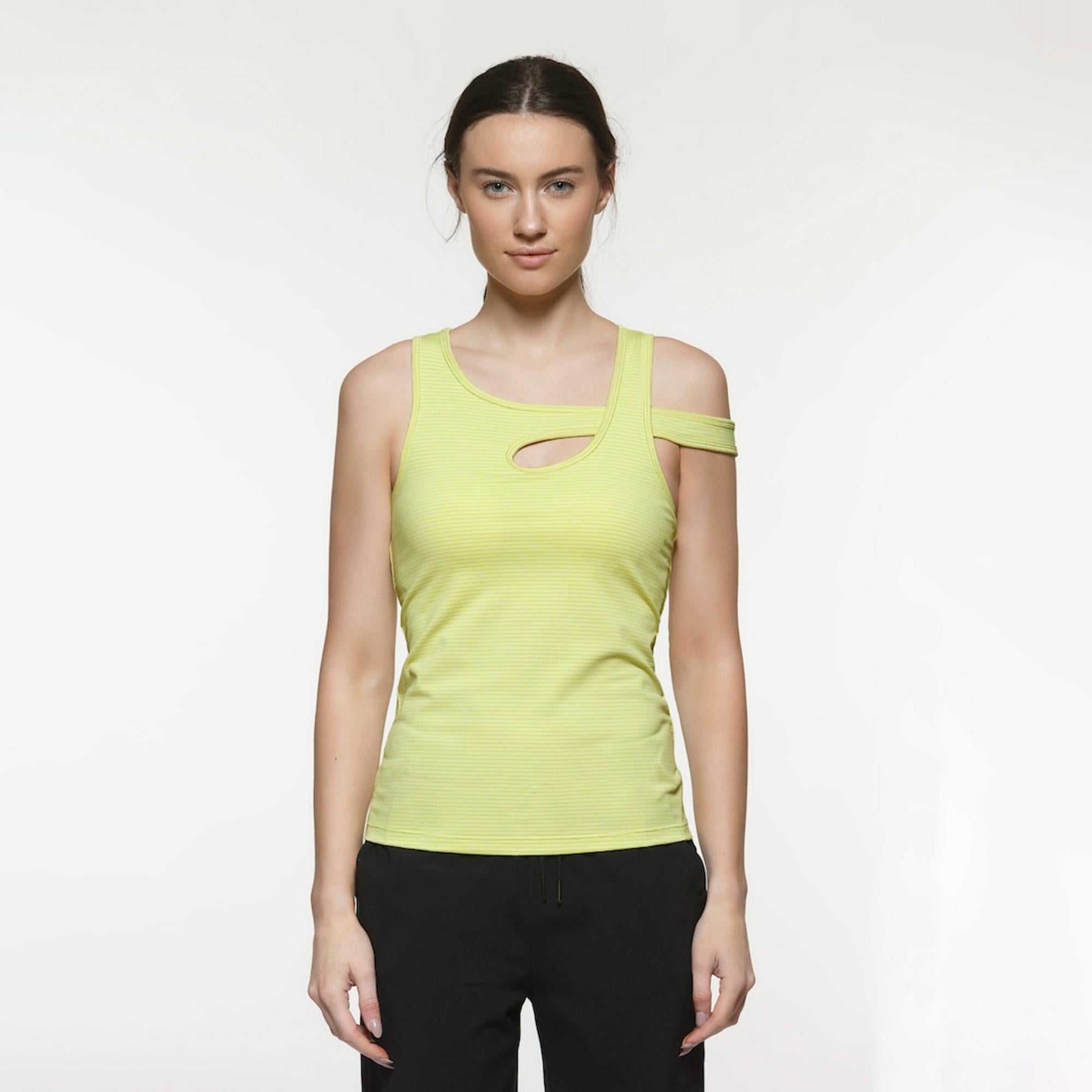 Titika One shoulder strap tank - Yellow