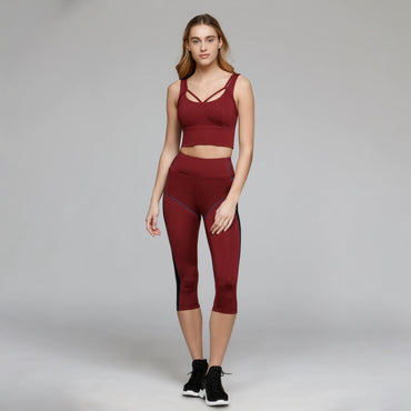 Titika Denton Cropped Legging - Red