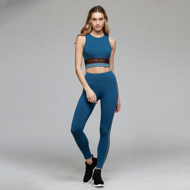 Titika Racer Cropped Top - Blue