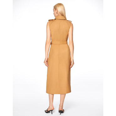 Double-breasted Belted Dress - Khaki