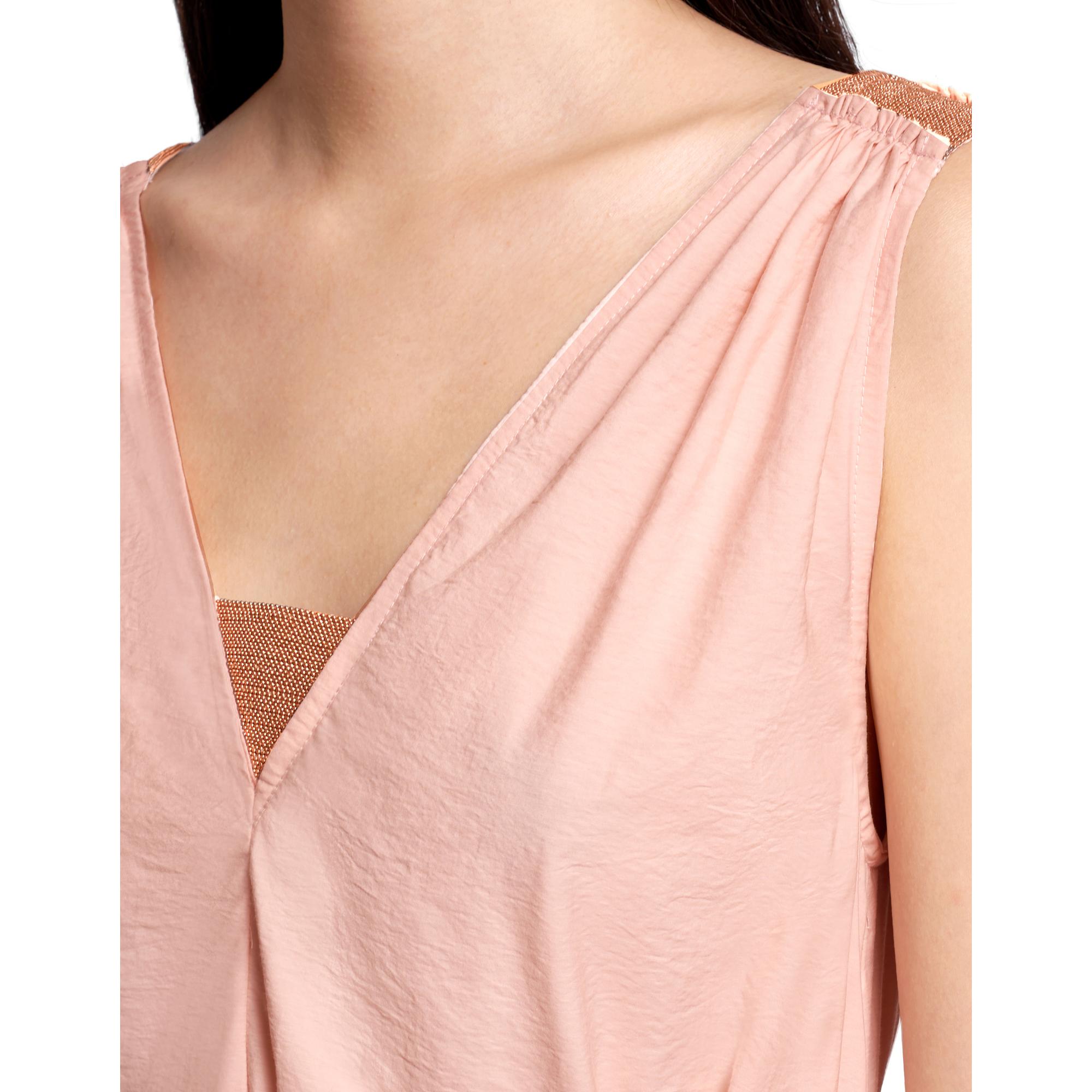 Exquisite Shoulder Embellished Maxi Dress - Pink