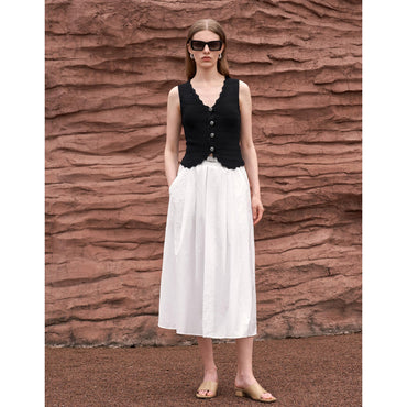 Sleeveless Lace Top - Black