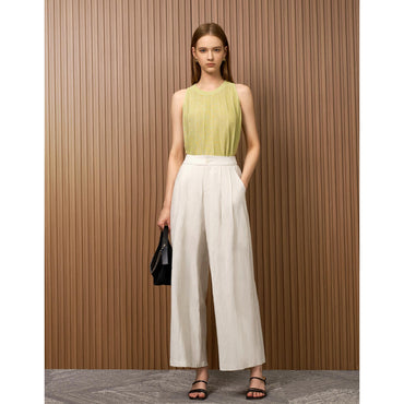 Wide Leg Pants - Apricot