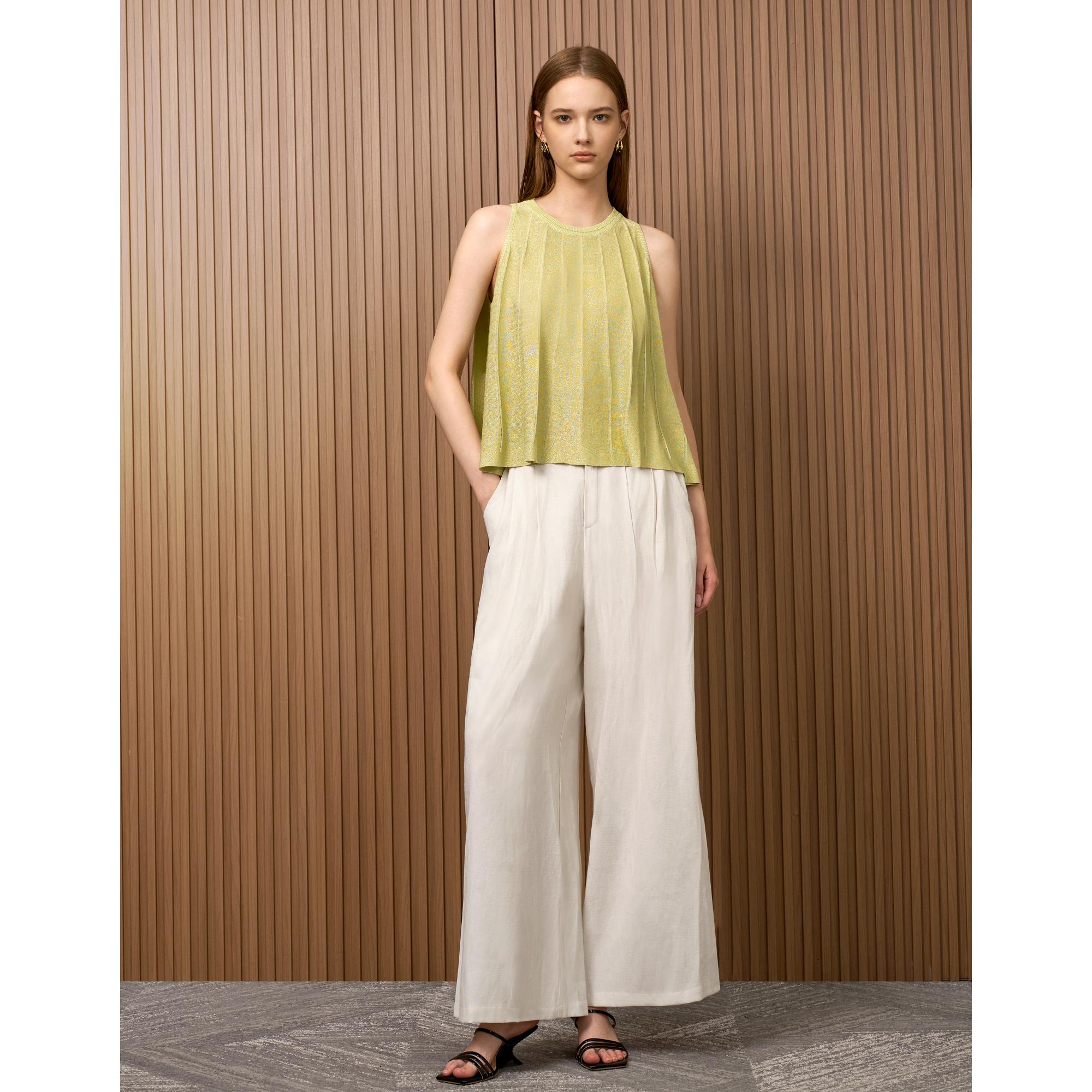 Wide Leg Pants - Apricot