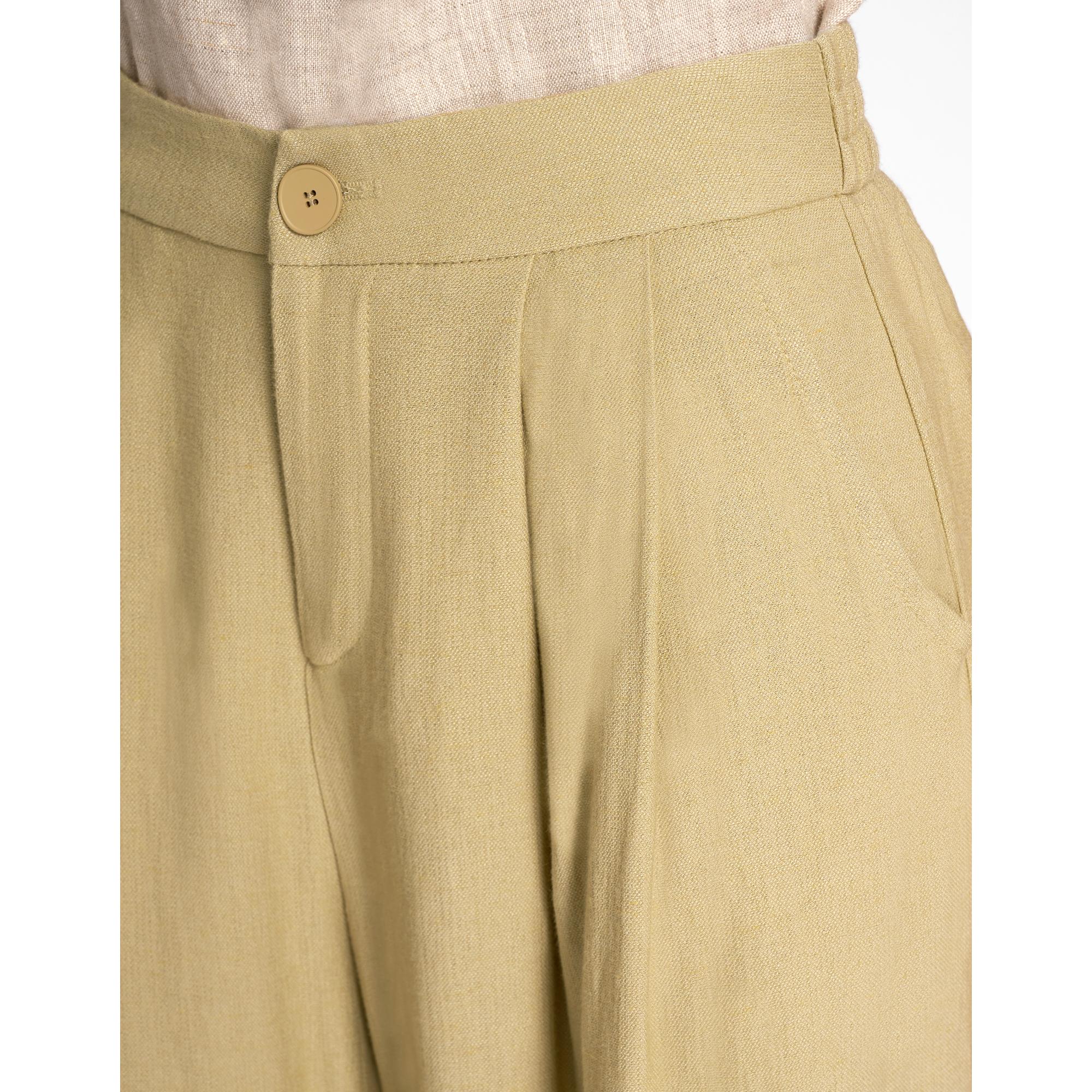 Wide Leg Pants - Light Olive