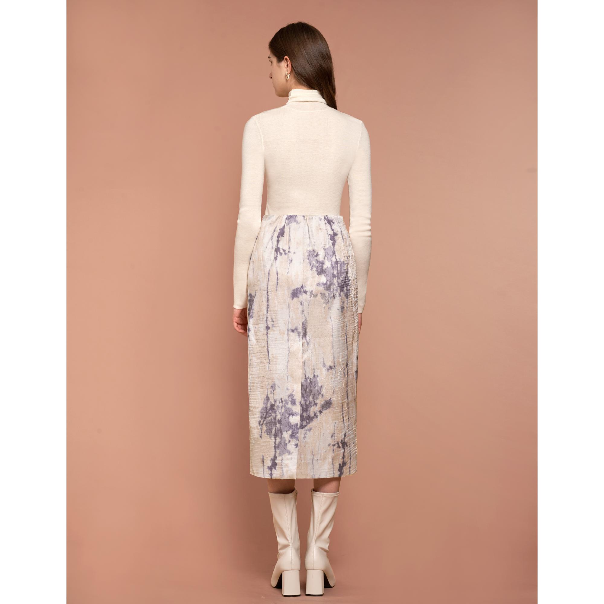 Printed Midi Skirt - Floral Print