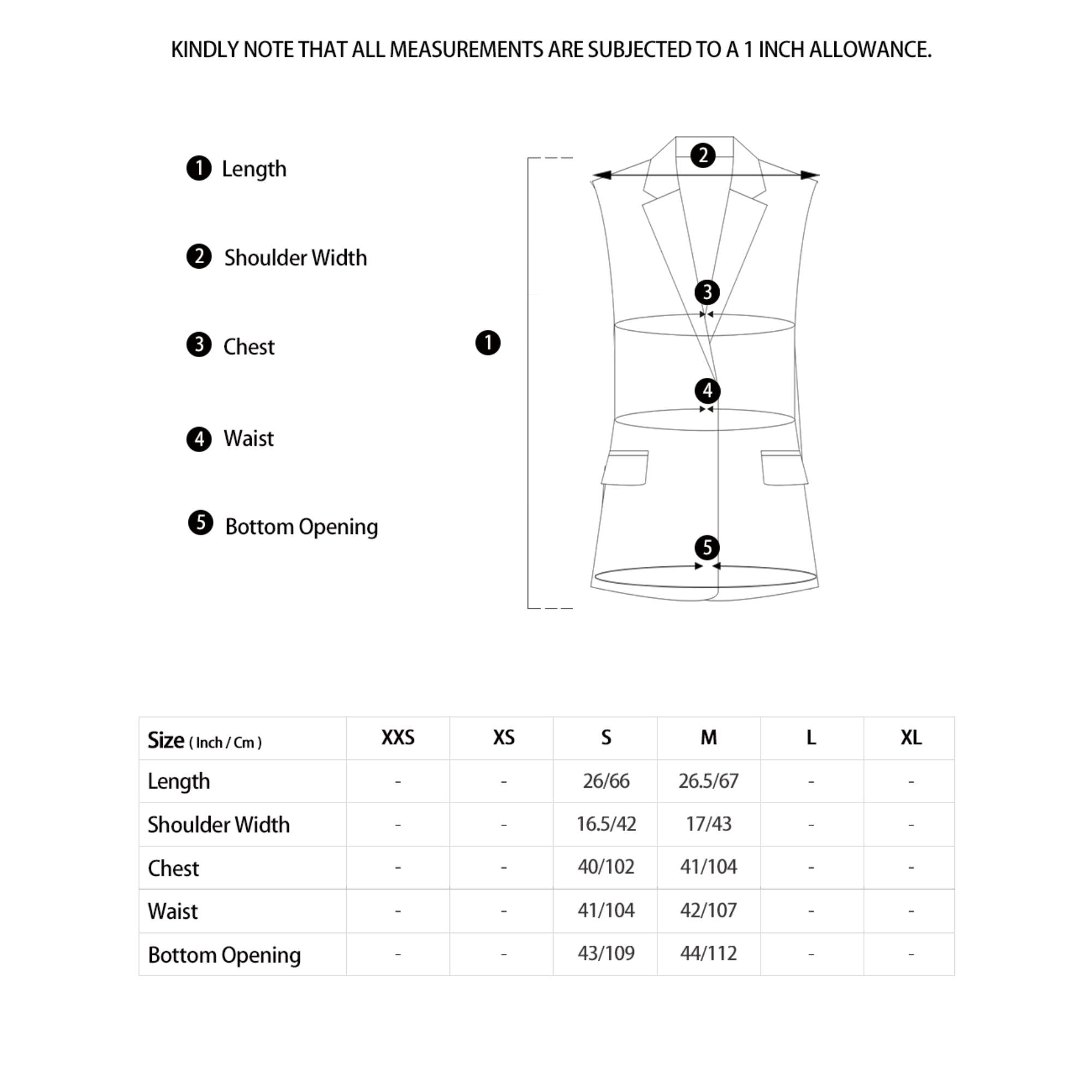Mandarin Button Sleeveless Vest - Apricot