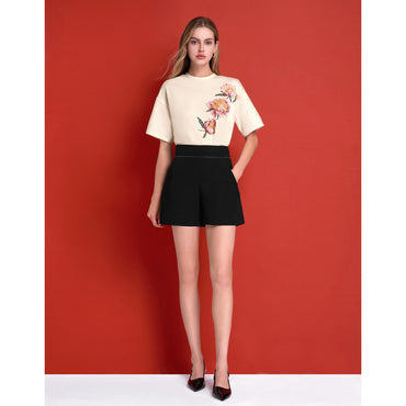 Floral Print T-Shirt - Pink Floral