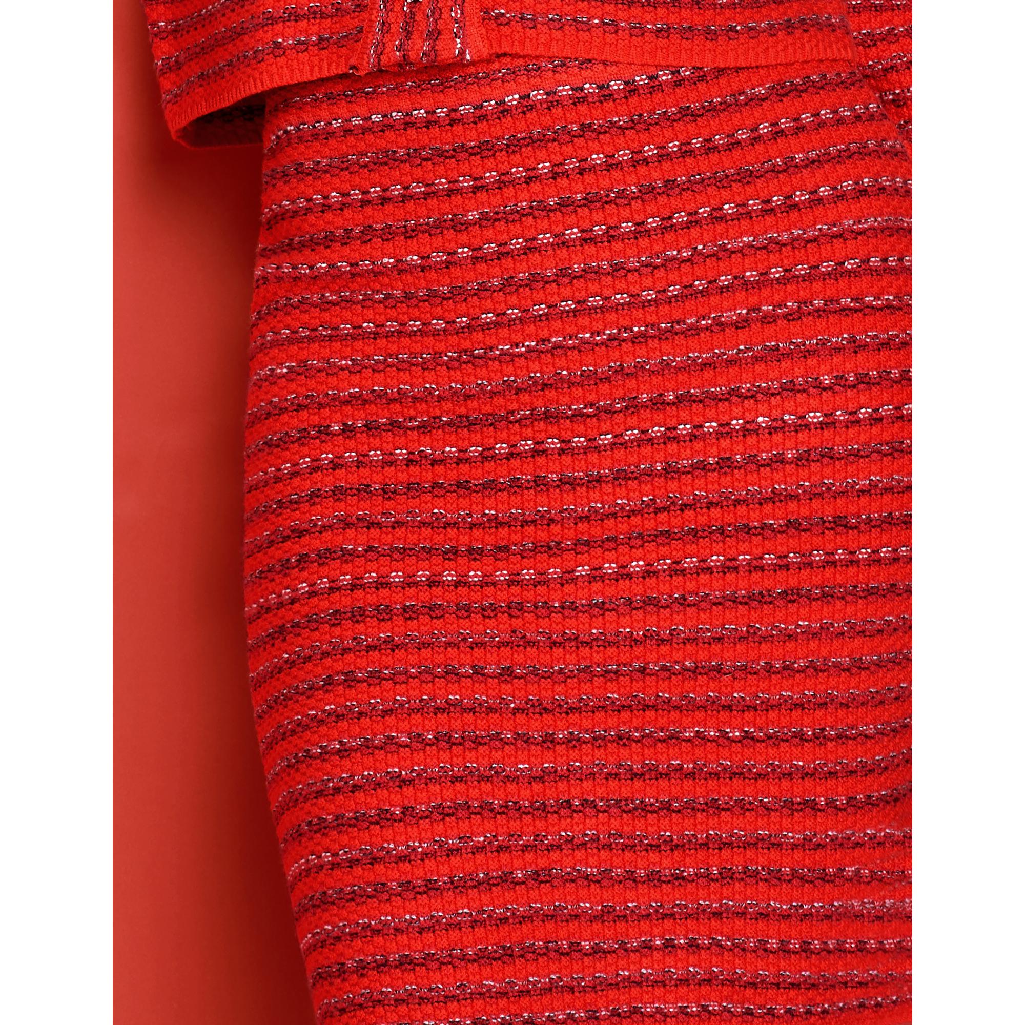 Knitted Short Skirt - Red