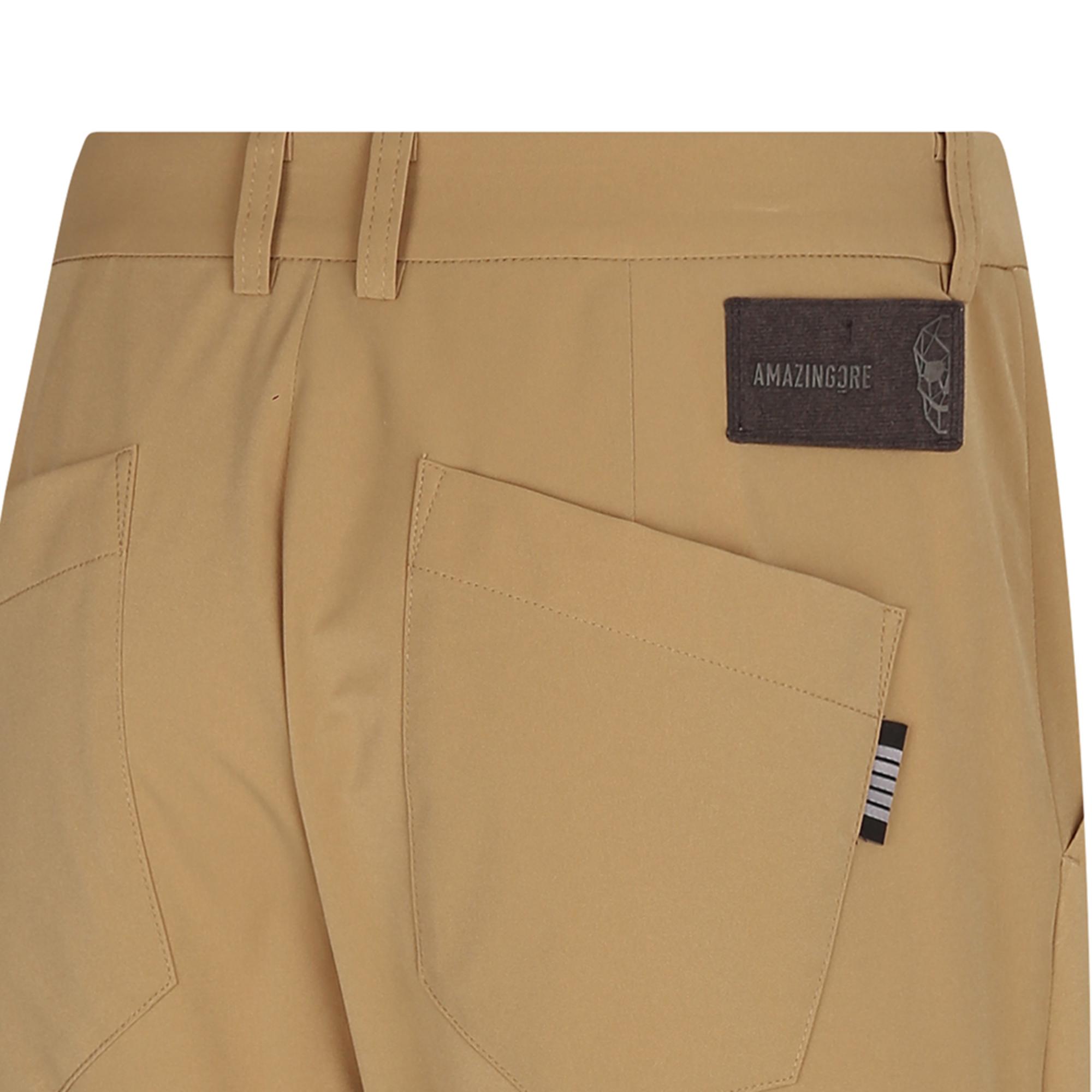 Men Tactical Velcro Holder Baggy Pants - Beige
