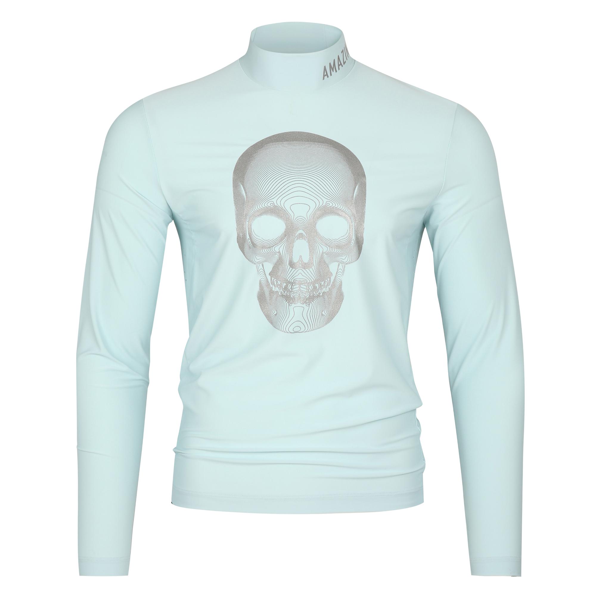 Men Layered Alex High Neck T-Shirt - Mint