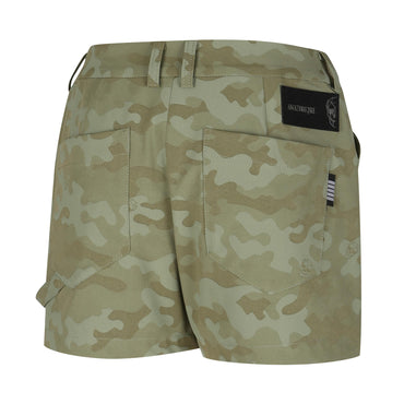Women Tactical Velcro Holder Short Pants - Khaki