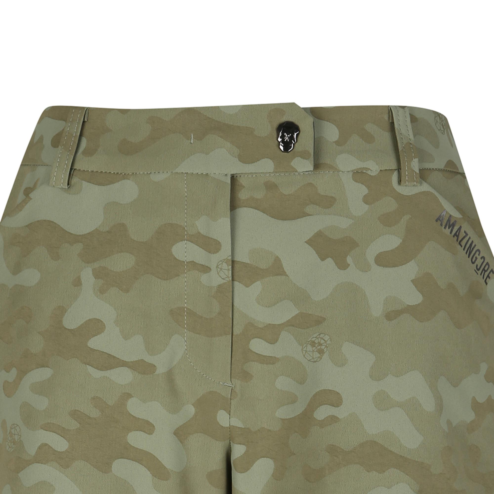 Women Tactical Velcro Holder Short Pants - Khaki