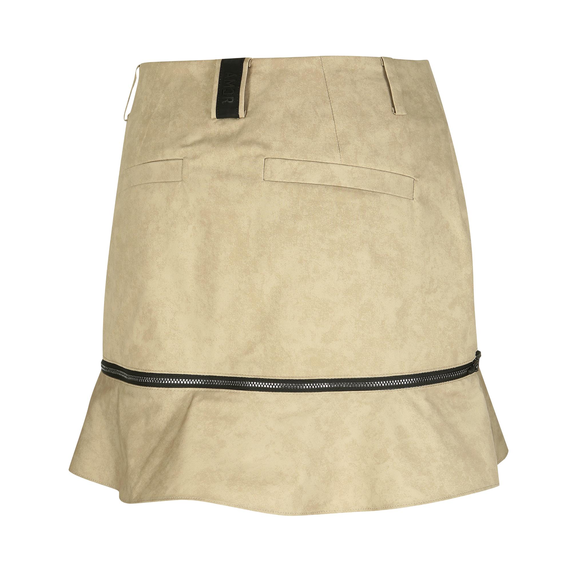 Women Aero Fit Smog Flare Skirt - Beige