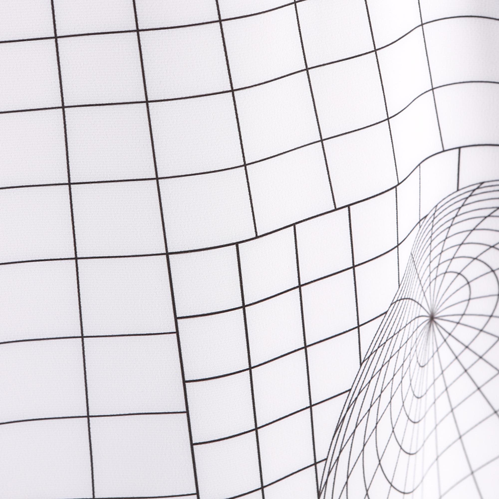 Women Hyper Grid Pattern Skirt - White