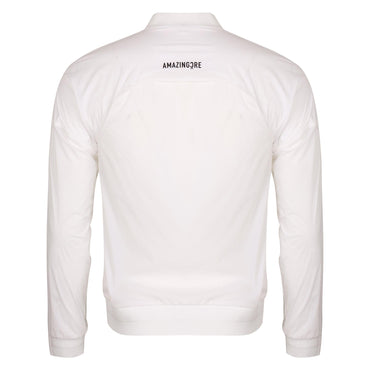 Men Hyper Grid Aqua Hole Jacket - Off White