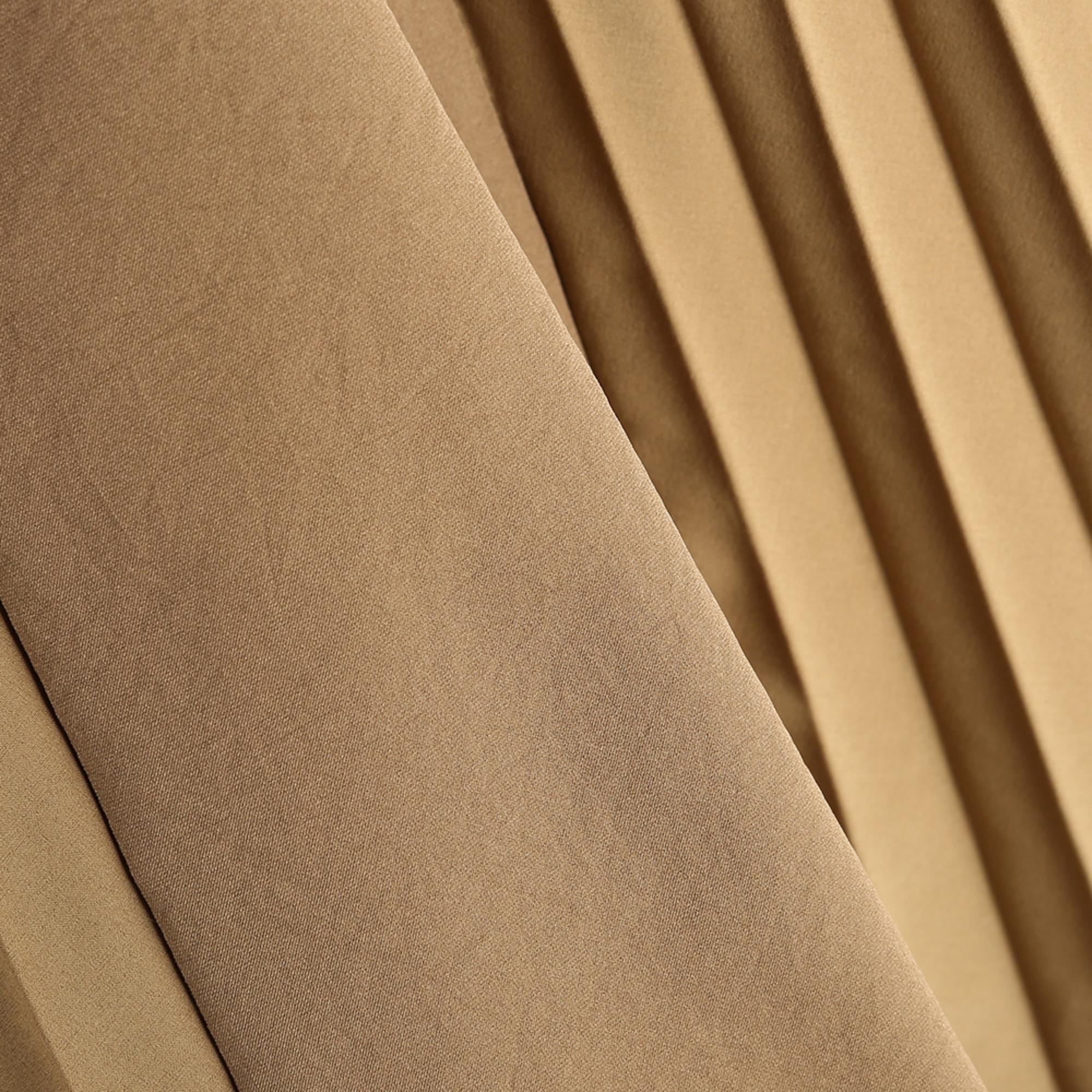 Women Cargo Pleats Skirt - Beige