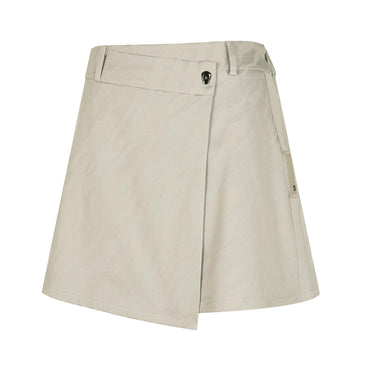 Women Tactical Velcro Holder Zacquard Skirt - Beige