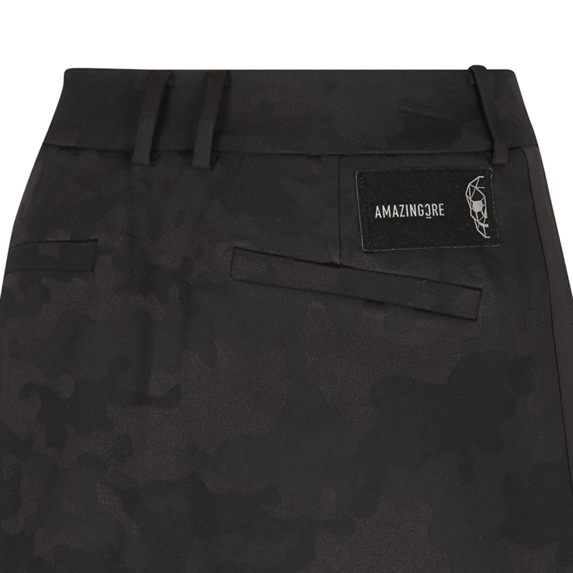 Women Tactical Velcro Holder Zacquard Skirt - Black
