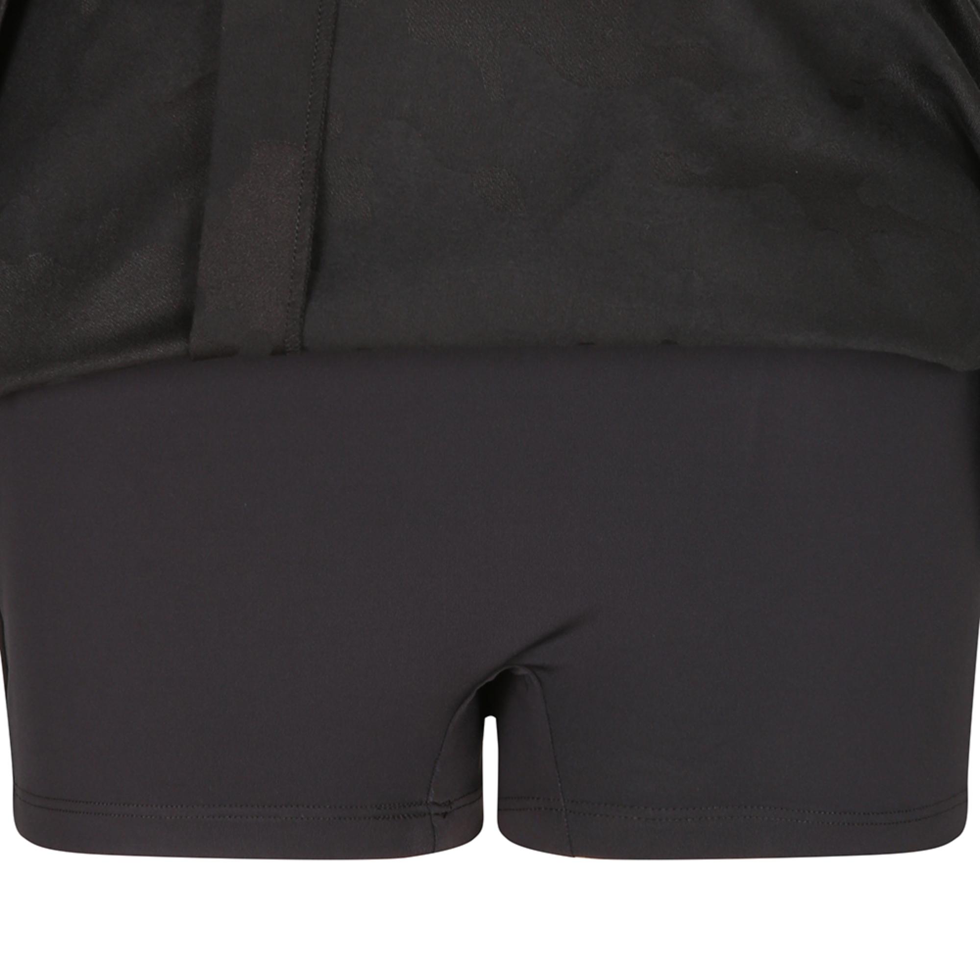 Women Tactical Velcro Holder Zacquard Skirt - Black