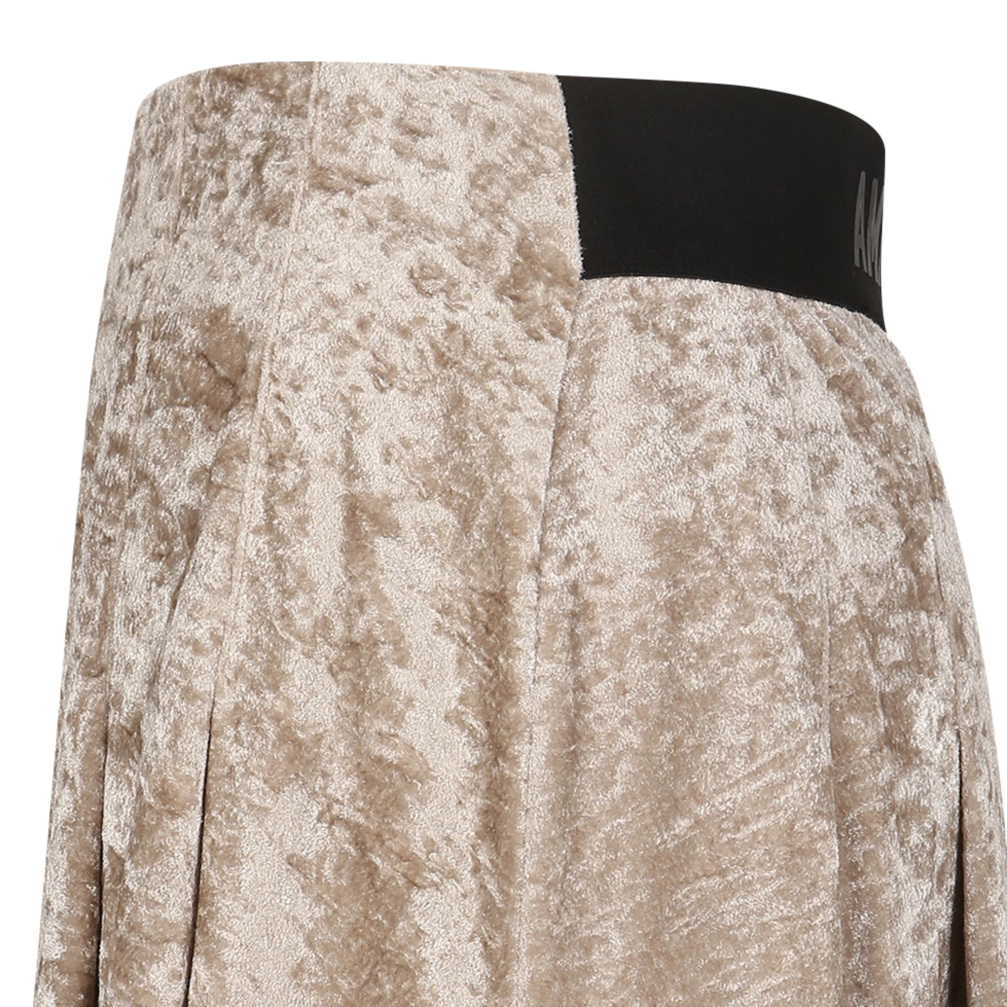 Women Velvet Tech Jersey Skirt - Stone