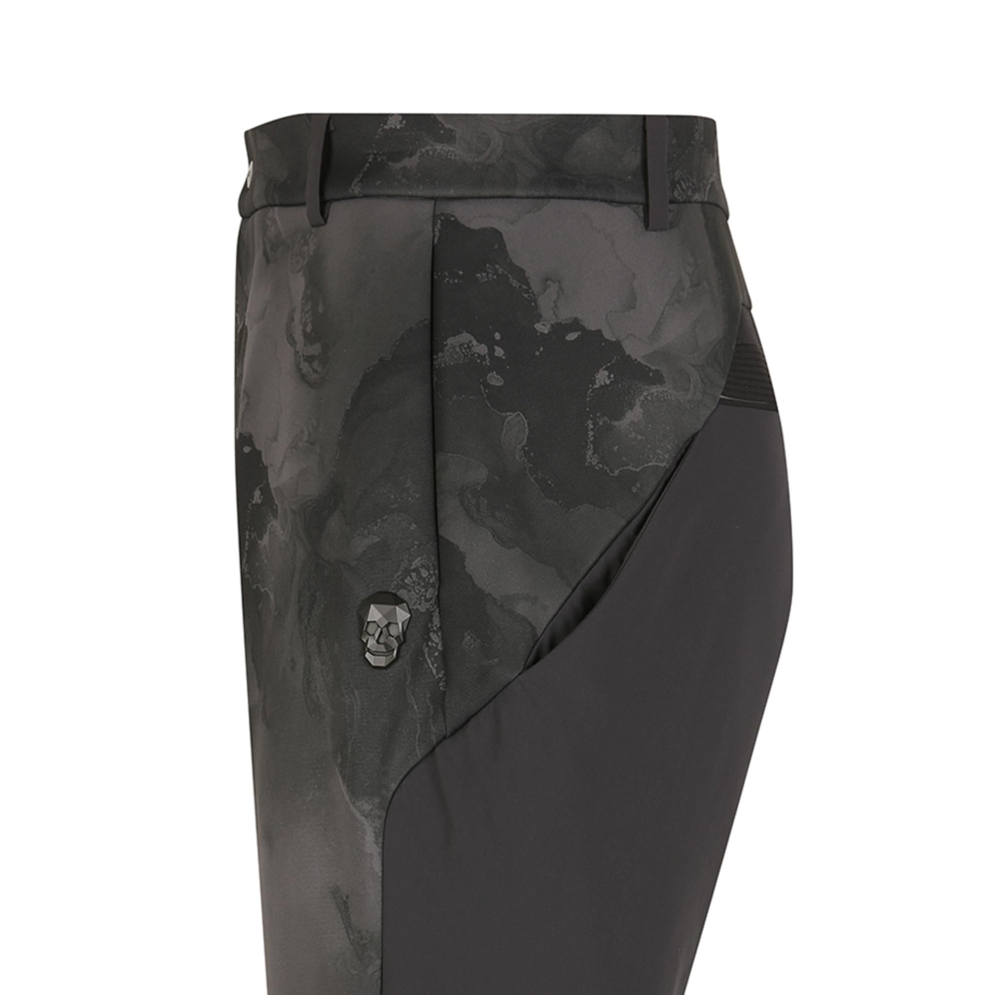 Men Tech Jersey Accordio Pattern Pants - Dark Grey