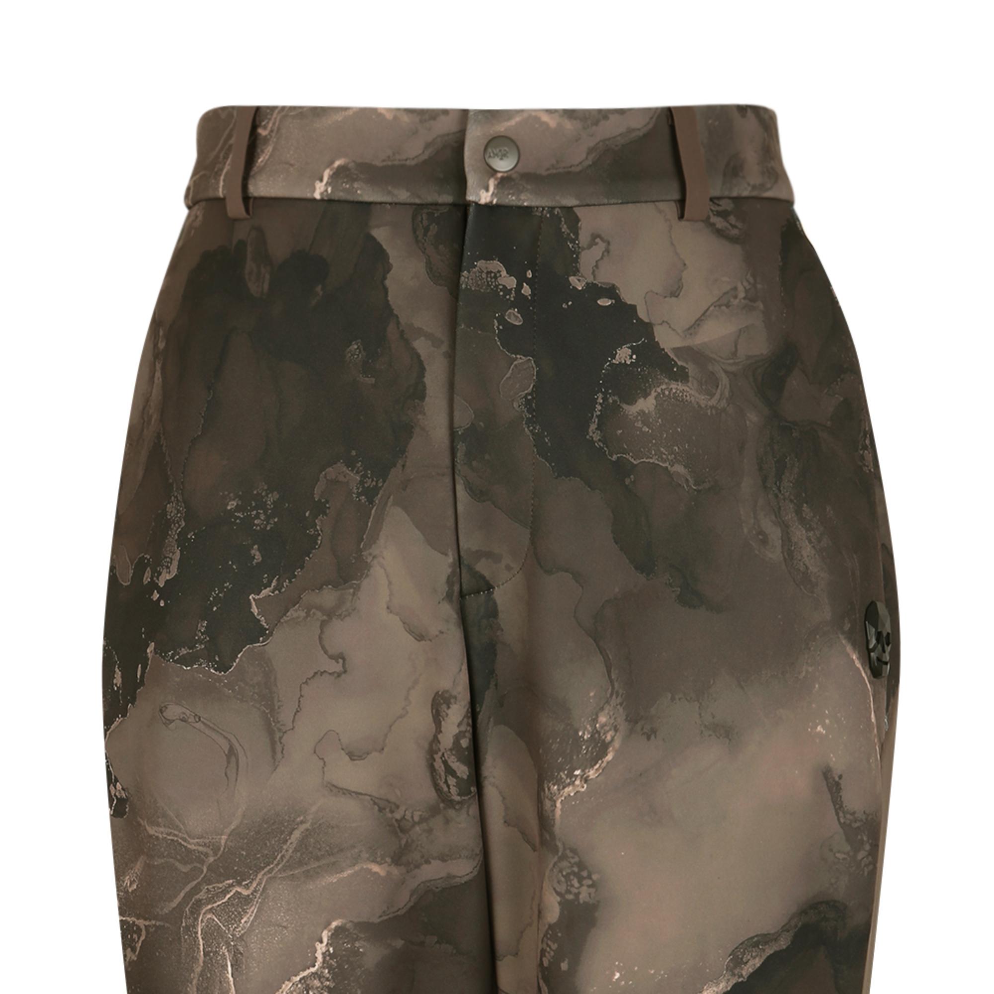 Men Tech Jersey Accordio Pattern Pants - Brown