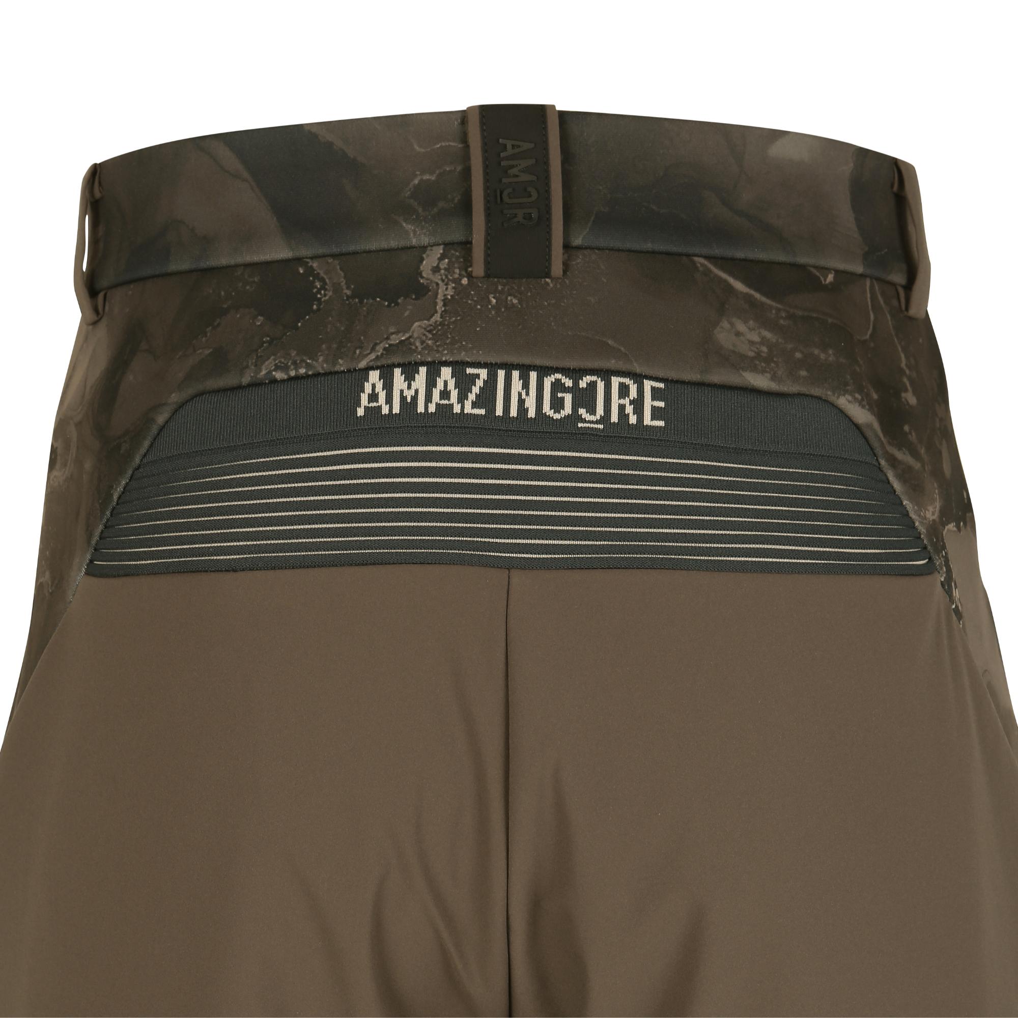 Men Tech Jersey Accordio Pattern Pants - Brown