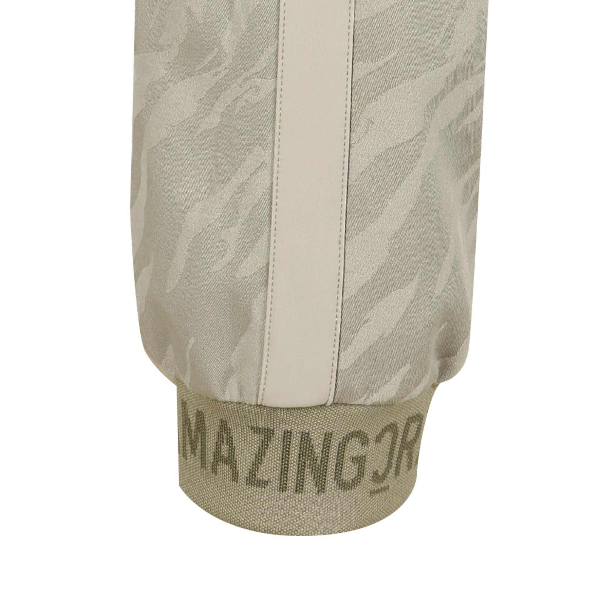 Men Tactical Velcro Holder Jacquard Jogger Pants - Beige