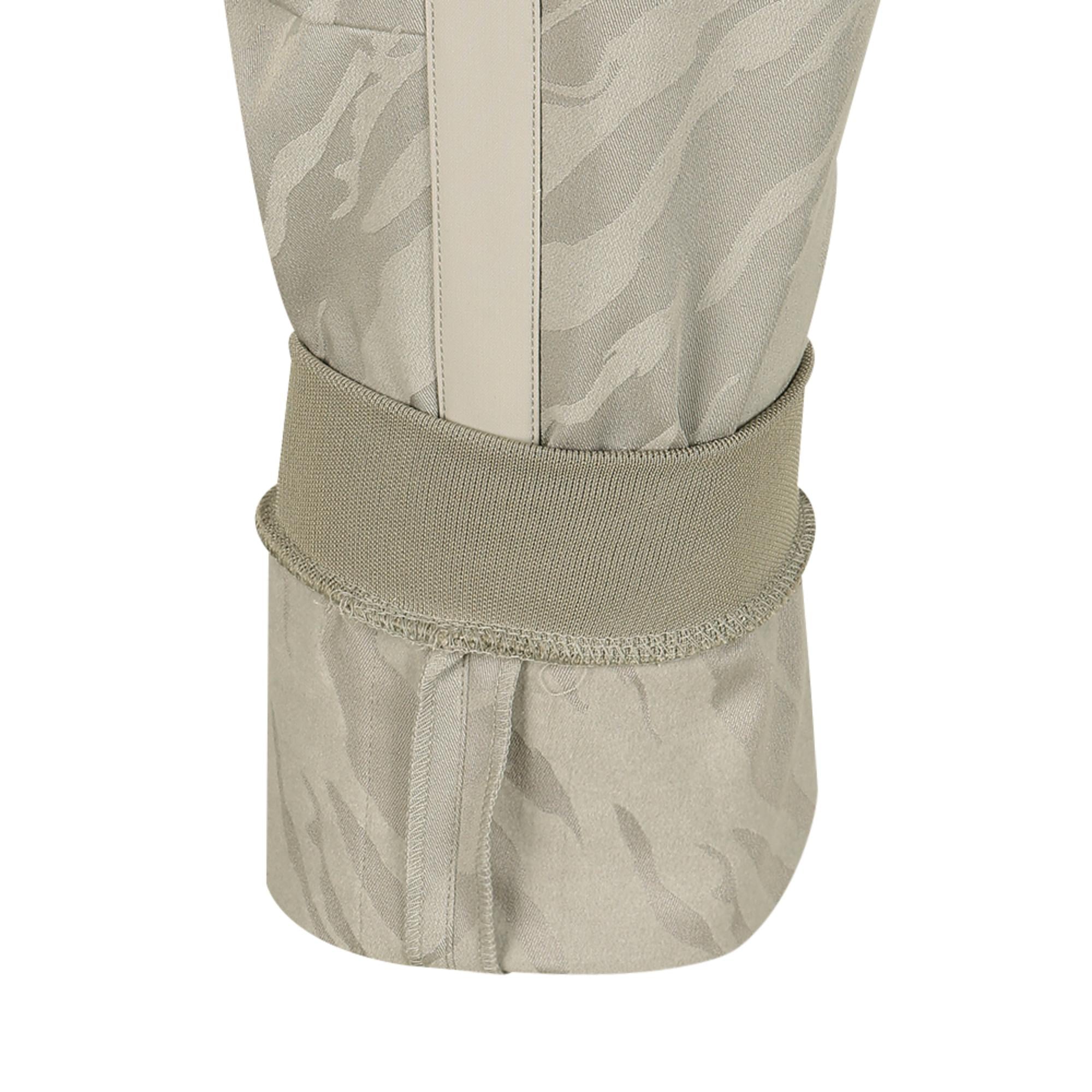 Men Tactical Velcro Holder Jacquard Jogger Pants - Beige