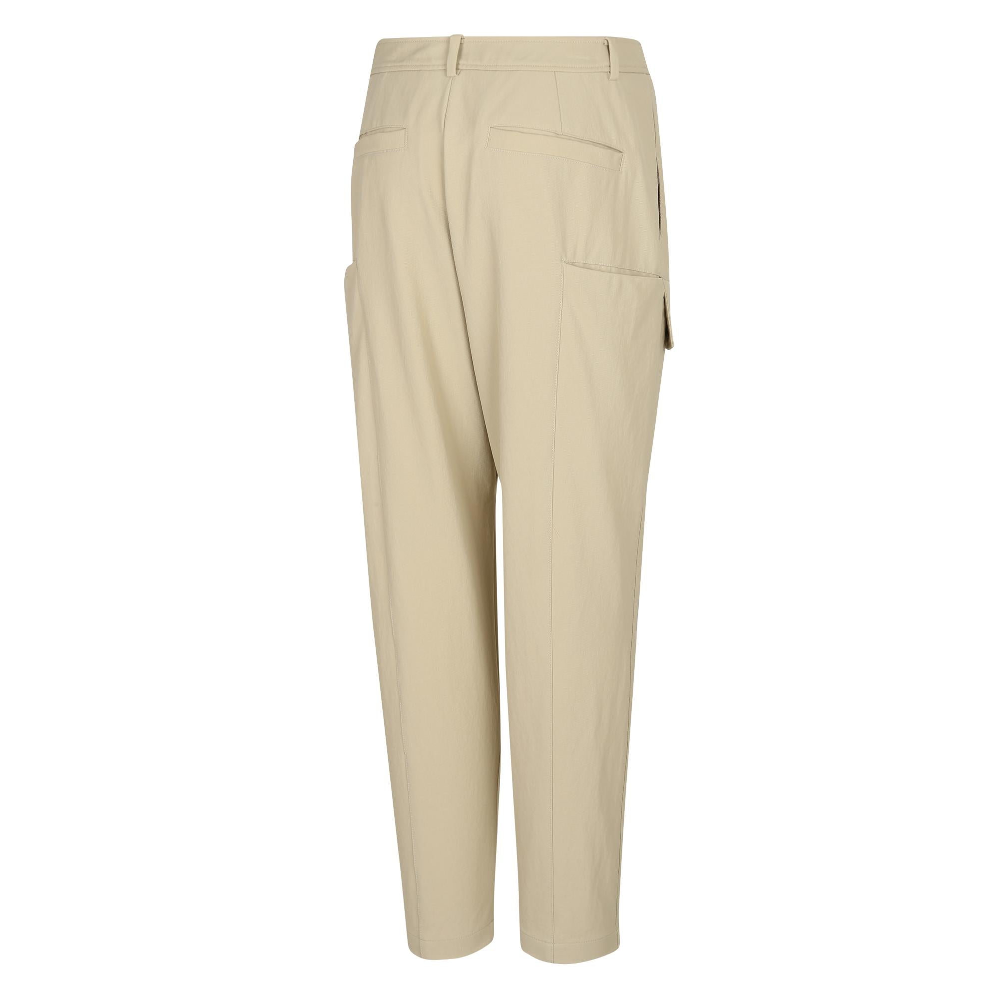 Men Utility Cargo Pants - Beige