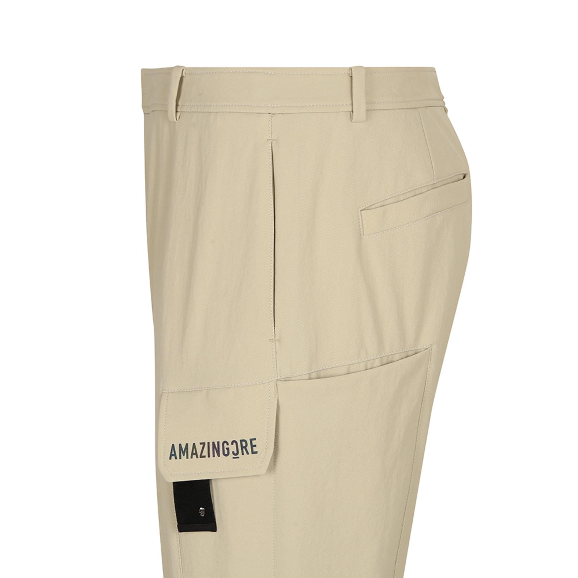 Men Utility Cargo Pants - Beige