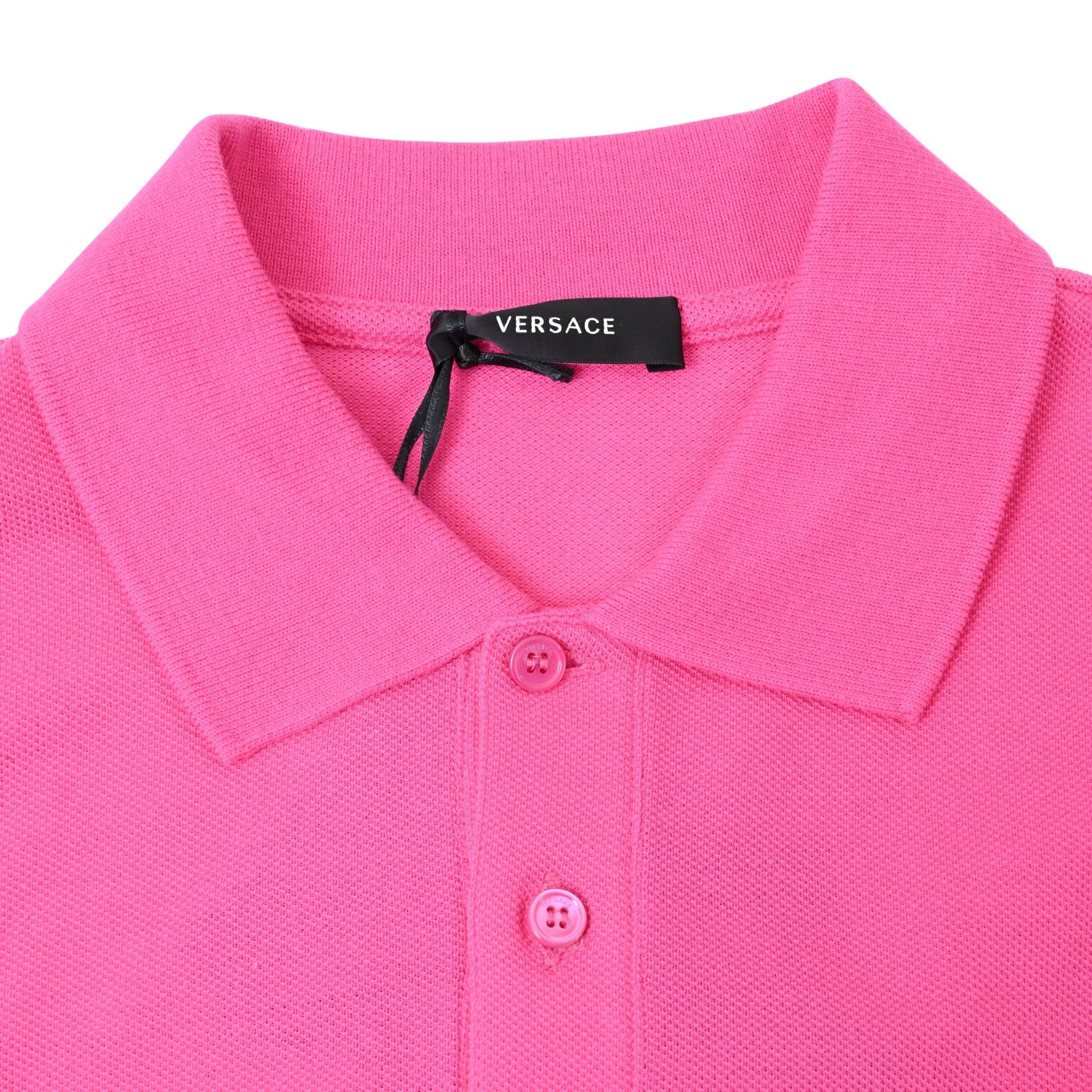 Men Polos - Fuchsia+Silver