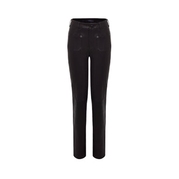 Women Sustainable Leather Skinny Pants - Black