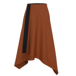 Women Heavy Tailored Dudou Skirt - Rusty