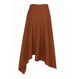 Women Heavy Tailored Dudou Skirt - Rusty