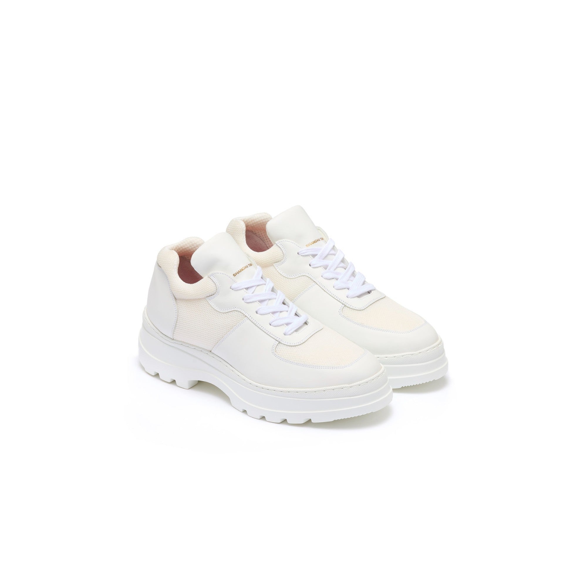 Women Sneakers Mix Material - White