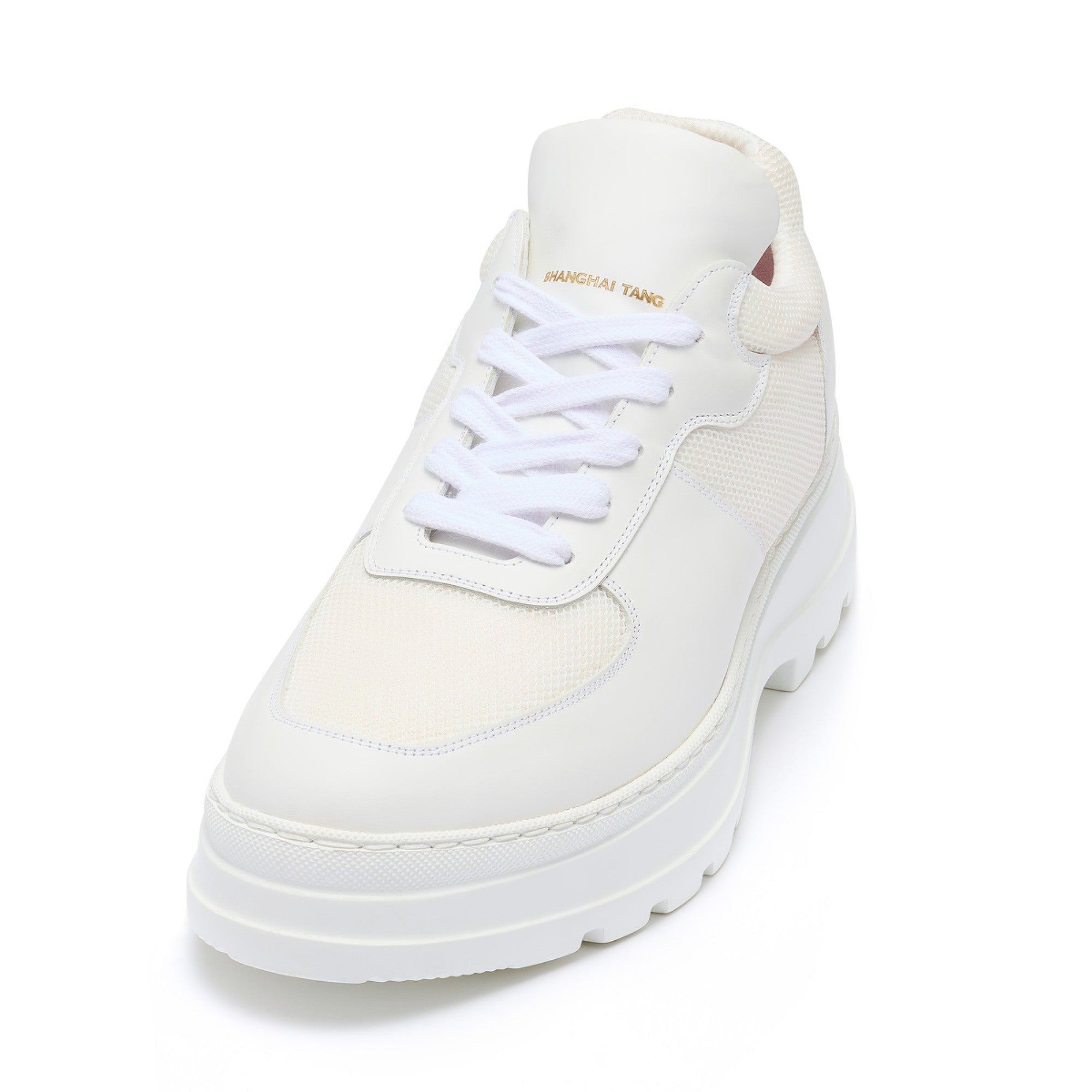 Women Sneakers Mix Material - White