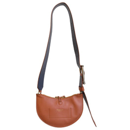 Women Mini Fortune Cookie Belt Bag - Brown