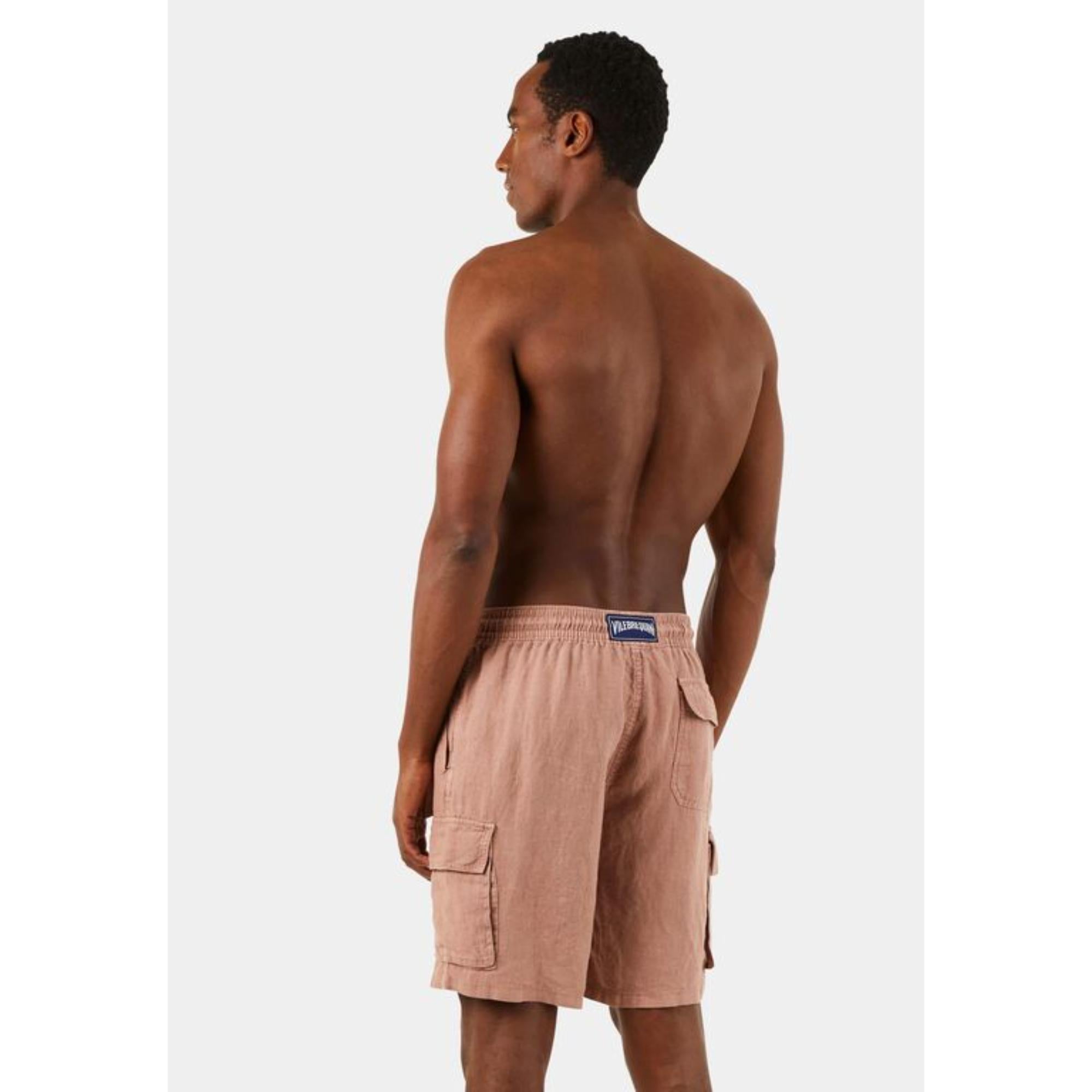 Pink Men Baie Long Shorts