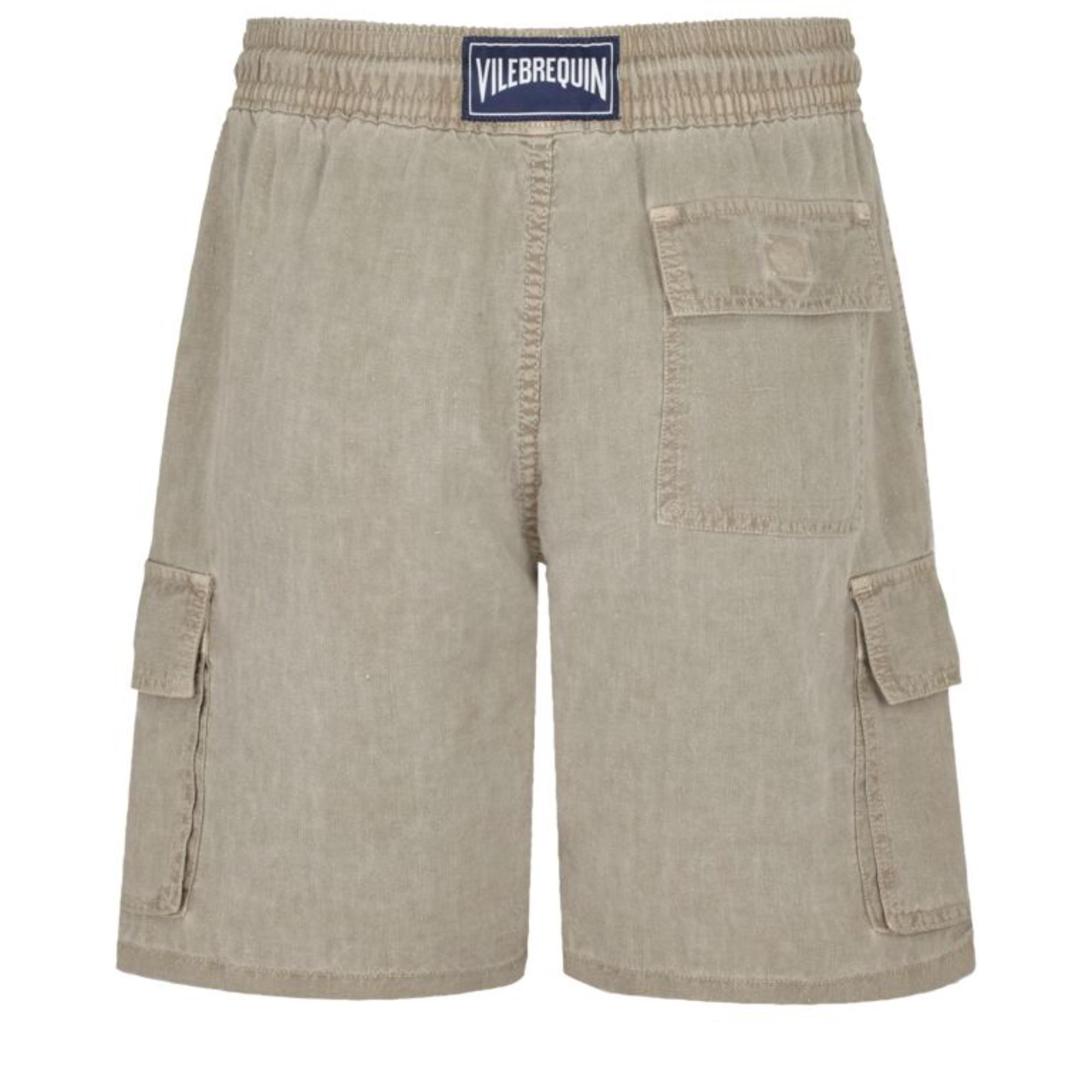 Beige Men Baie Long Shorts