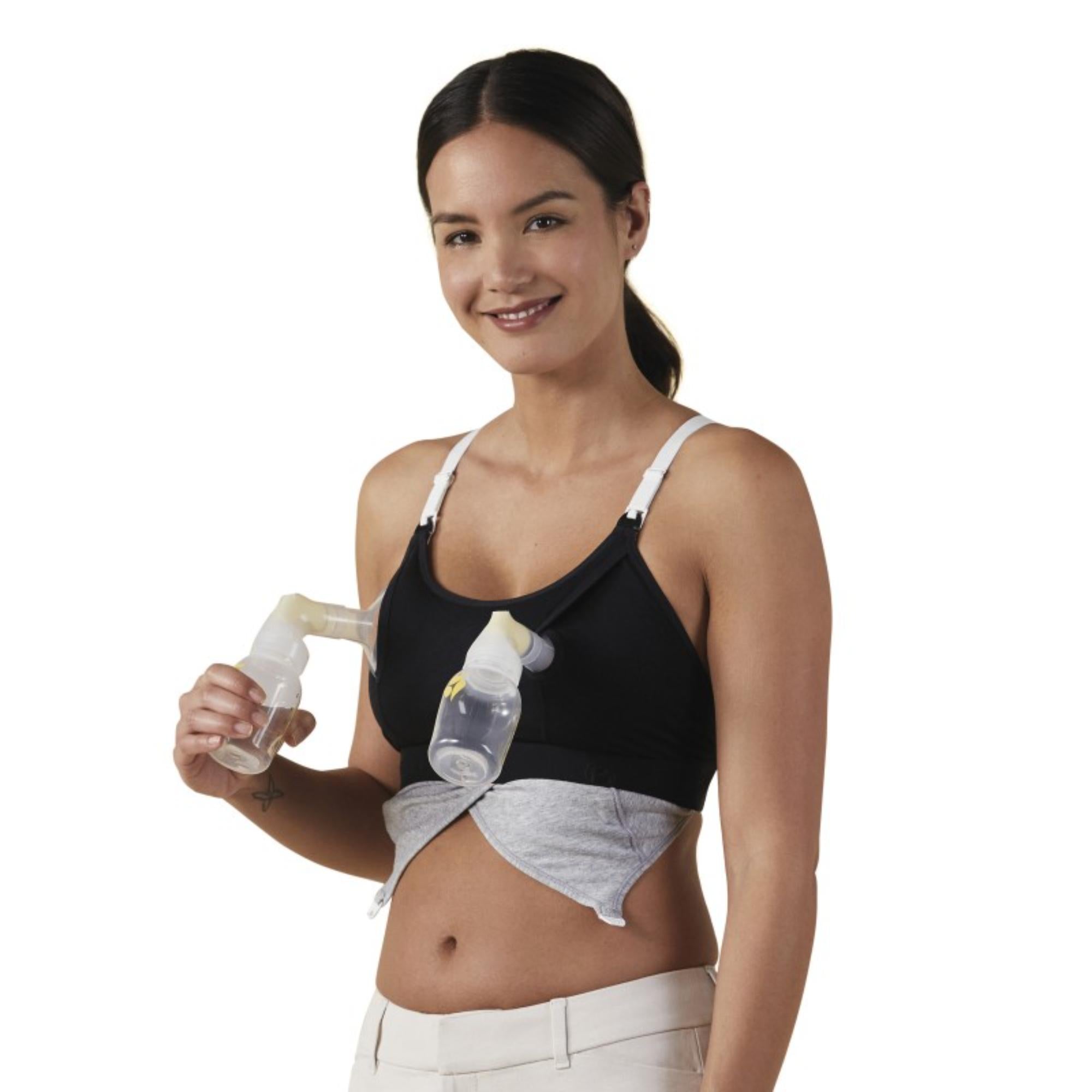 Bravado Designs Clip and Pump Hands-Free Nursing Bra Accessory - Black