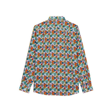 Multicolor Family Print Marguerite Unisex Caracal Shirt