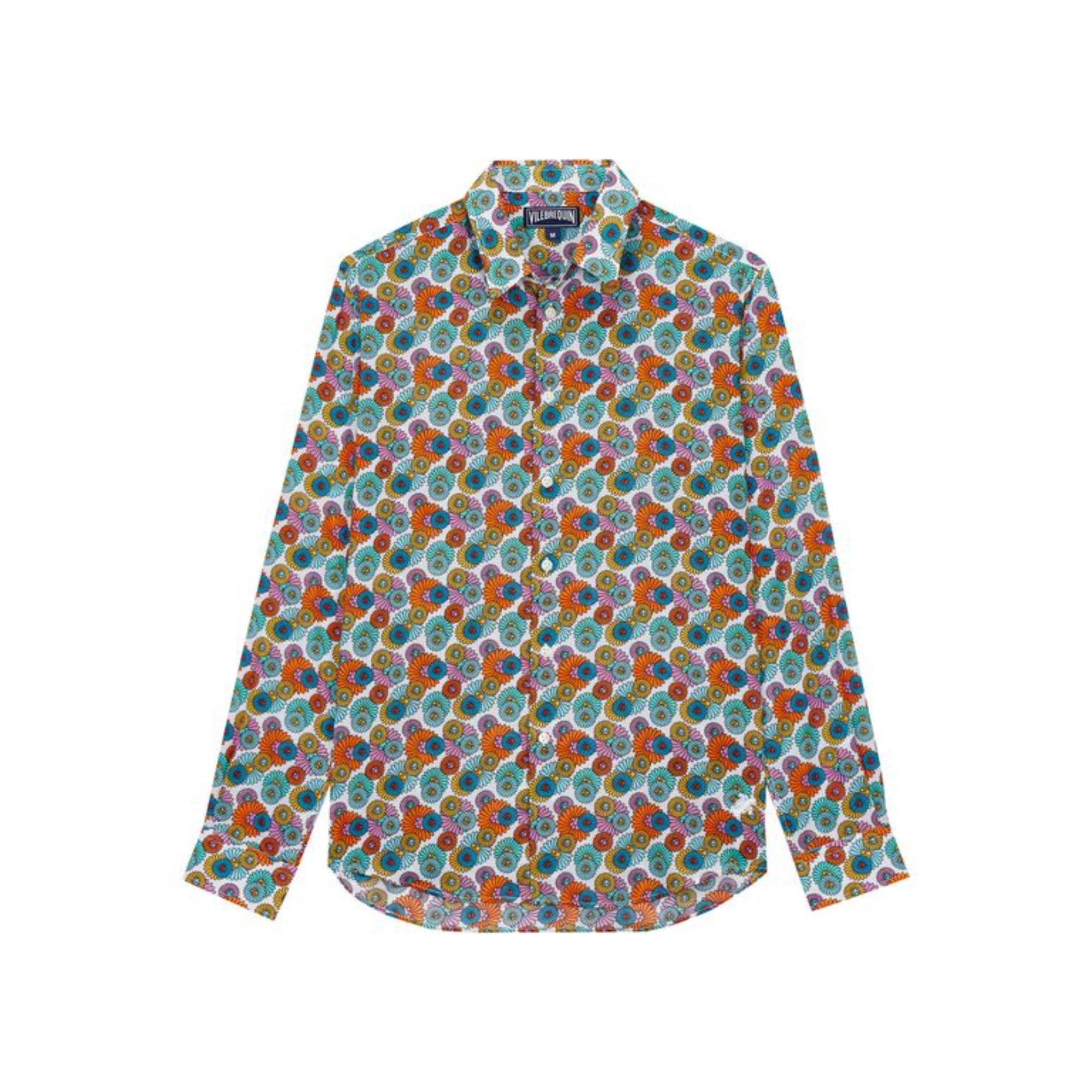 Multicolor Family Print Marguerite Unisex Caracal Shirt