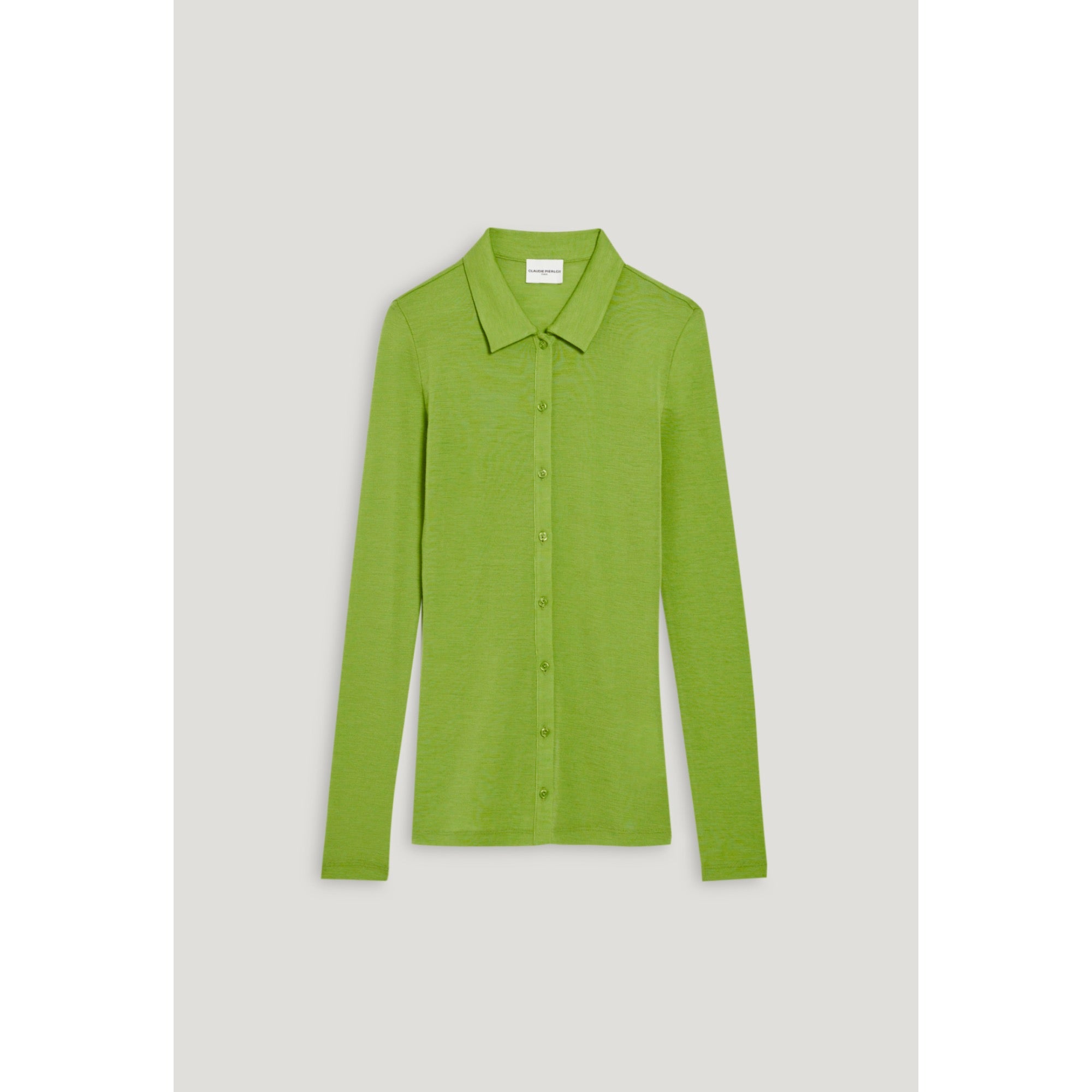 Women Wool Shirt - Matcha