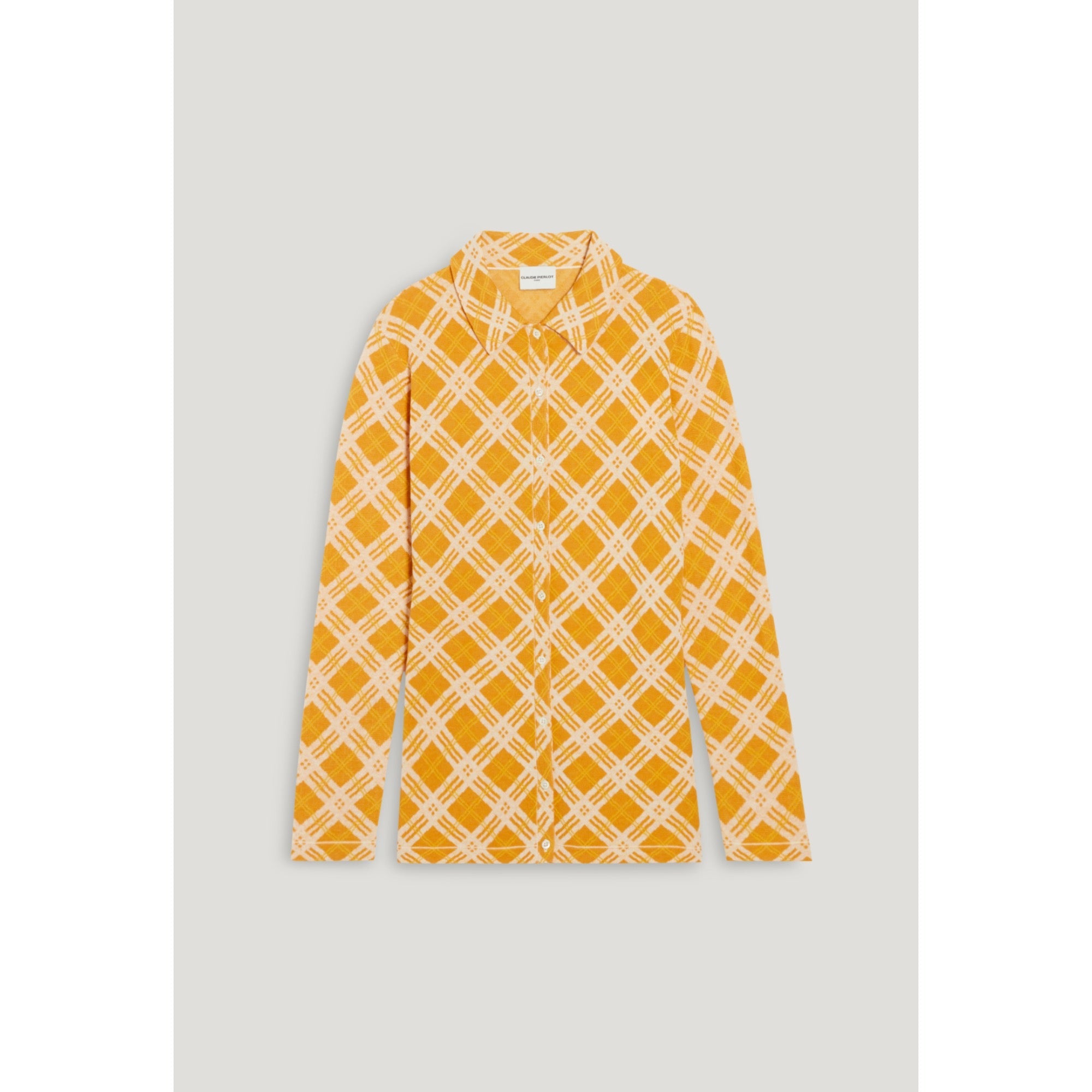 Women Yellow Checked Cardigan - Multicolored